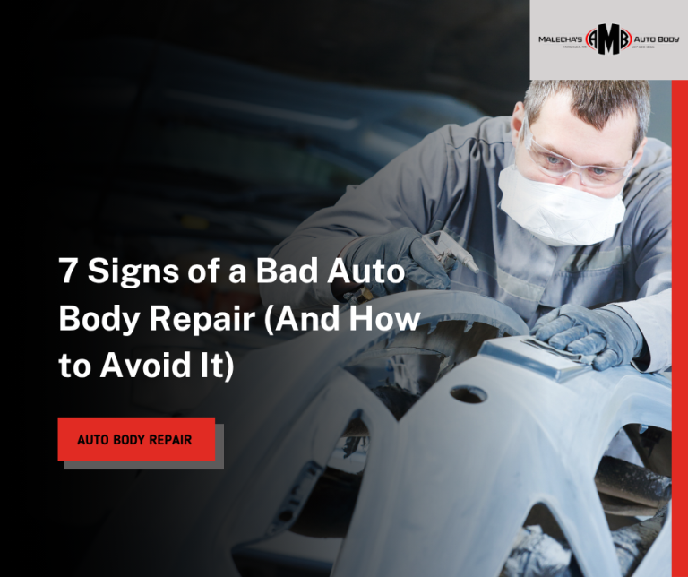7 Signs of a Bad Auto Body Repair (And How to Avoid It)