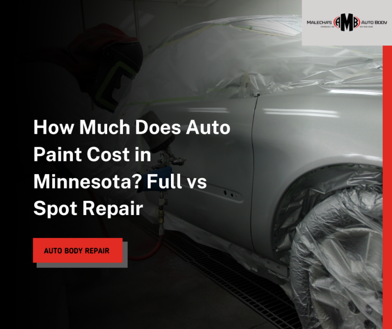 How Much Does Auto Paint Cost in Minnesota Full vs Spot Repair