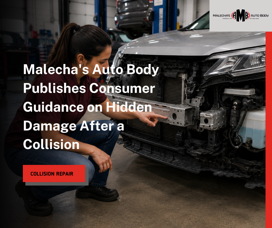 Malecha’s Auto Body Publishes Consumer Guidance on Hidden Damage After a Collision